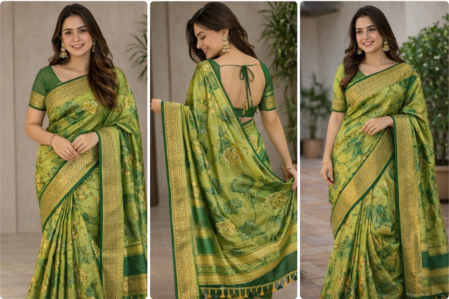 printed Mysore silk